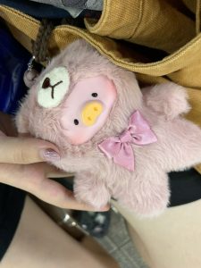 móc khóa gấu bông làm quà